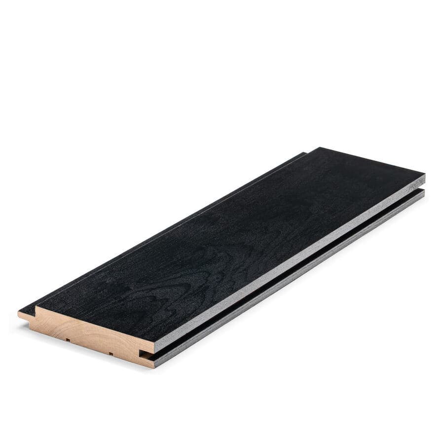 ProSaunas Aspen Midnight Black 1x4 (0.59 in x 3.5 in) T&G STS4 sauna wood