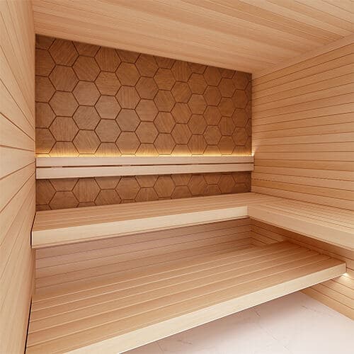 Thermory ProSaunas Hive Thermo Decorative Sauna Wall Panels | 6-Panel Box sauna wood
