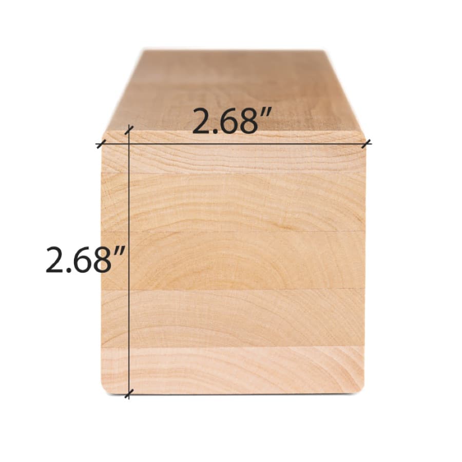 ProSaunas Alder 3X3 S4SEE SHP Bench, Backrest & Skirting sauna wood