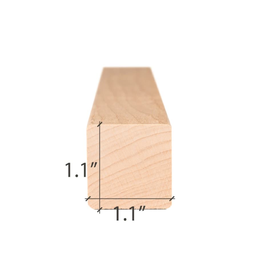 ProSaunas Alder 2X2 S4SEE SHP Moulding & Trim sauna wood
