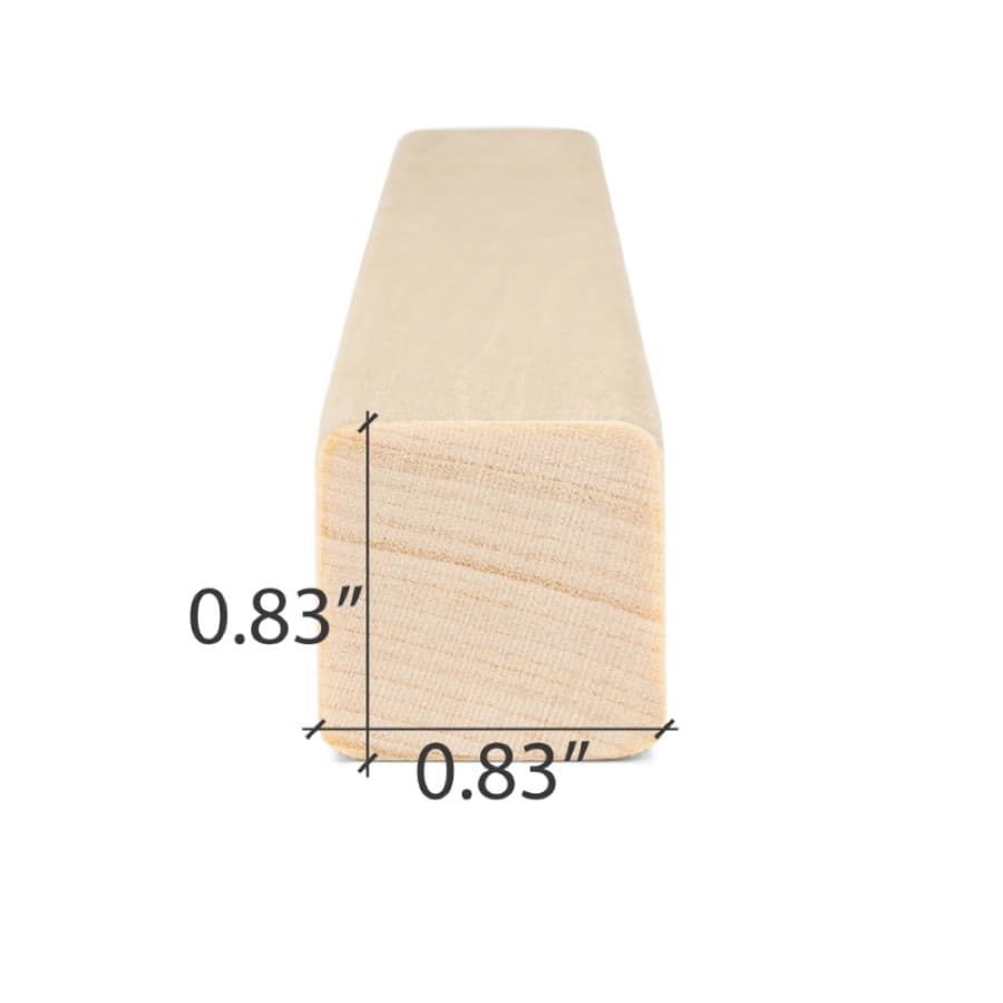 ProSaunas Aspen 1X1 S4SEE SHP Moulding & Trim sauna wood