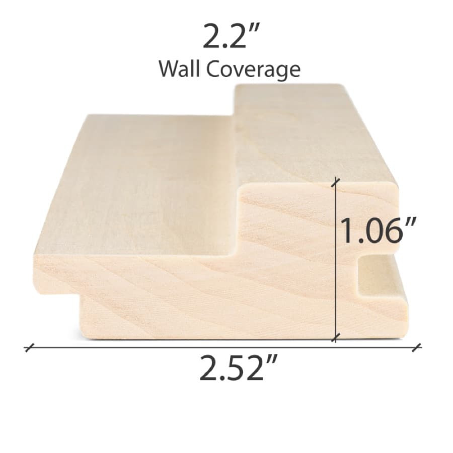 ProSaunas Aspen Grace™ 2X3 T&G Wall Cladding sauna wood