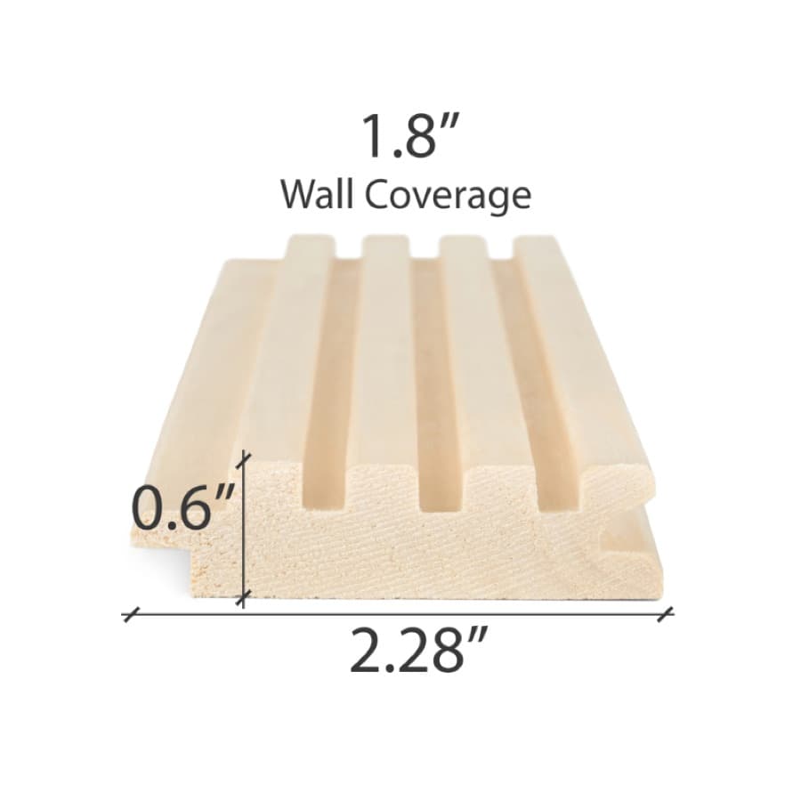 ProSaunas Aspen Groove-S 1X3 T&G Wall Cladding sauna wood