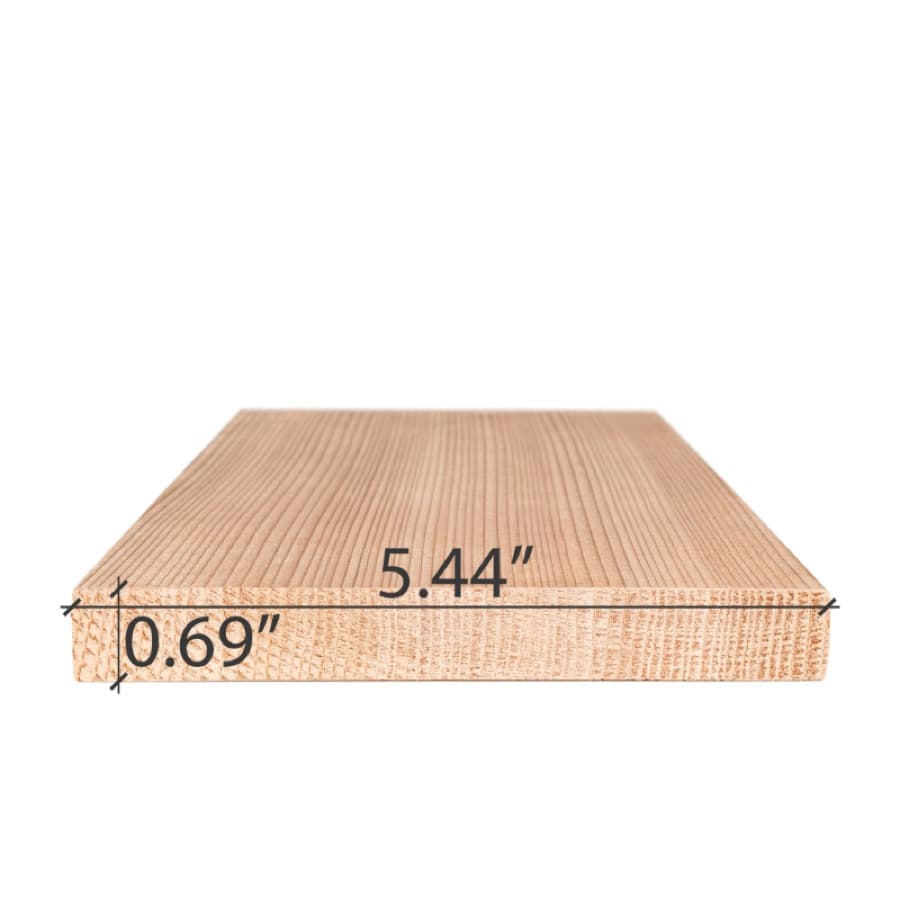 ProSaunas Western Red Cedar 1X6 VG S4SEE Bench, Backrest & Skirting sauna wood
