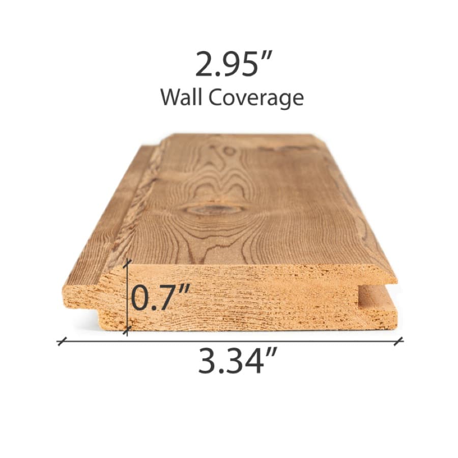 ProSaunas Western Red Cedar 1X4 STK T&G V2E Wall Cladding sauna wood