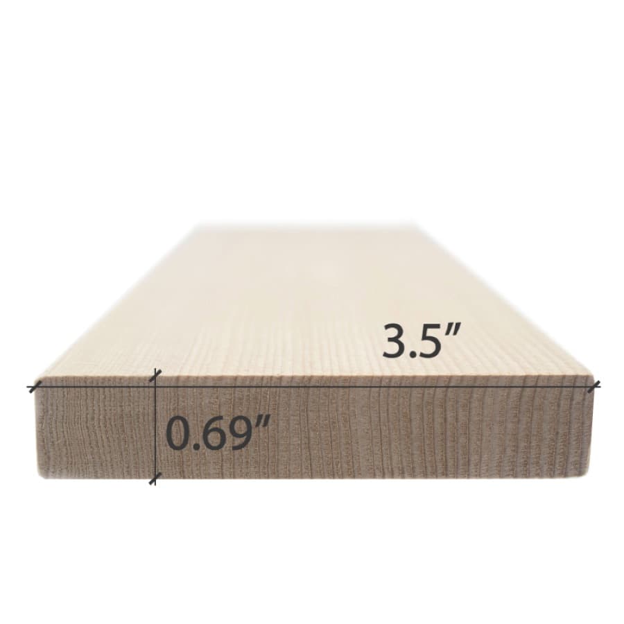 ProSaunas Hemlock 1X4 VG S4SEE Bench, Backrest & Skirting sauna wood