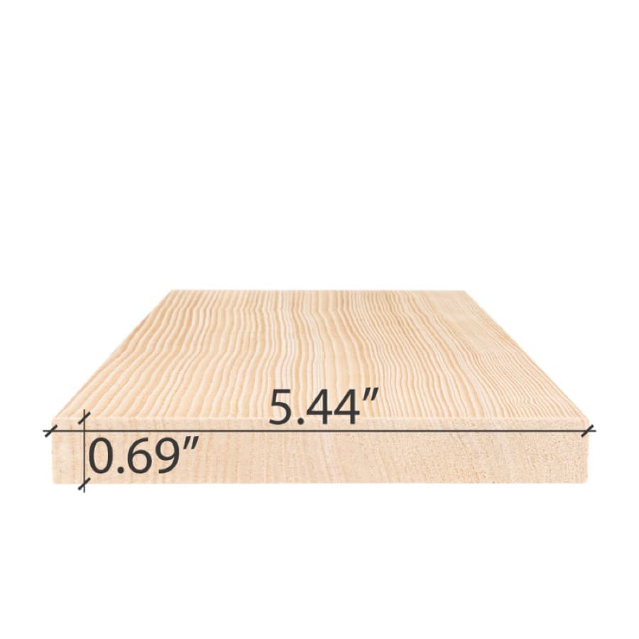 ProSaunas Hemlock 1X6 VG S4SEE Bench, Backrest & Skirting sauna wood