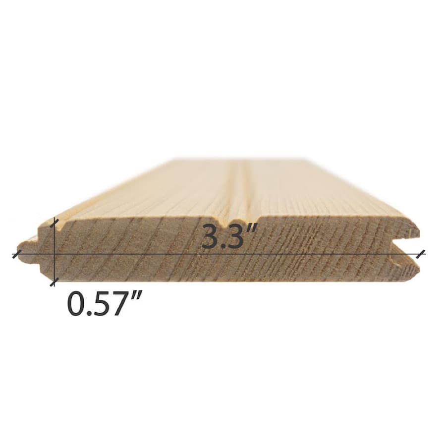 ProSaunas Hemlock 1/2X4 VG T&G V2E Wall Cladding sauna wood