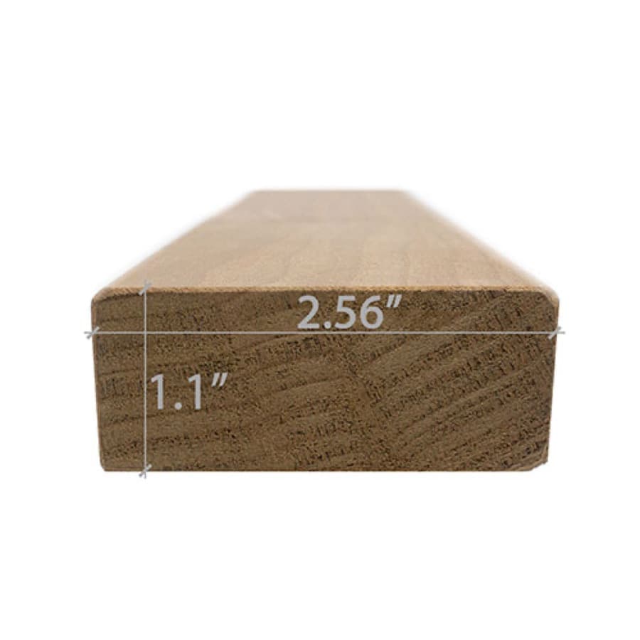 ProSaunas Thermo-Aspen 2X3 S4SEE SHP Bench, Backrest & Skirting sauna wood