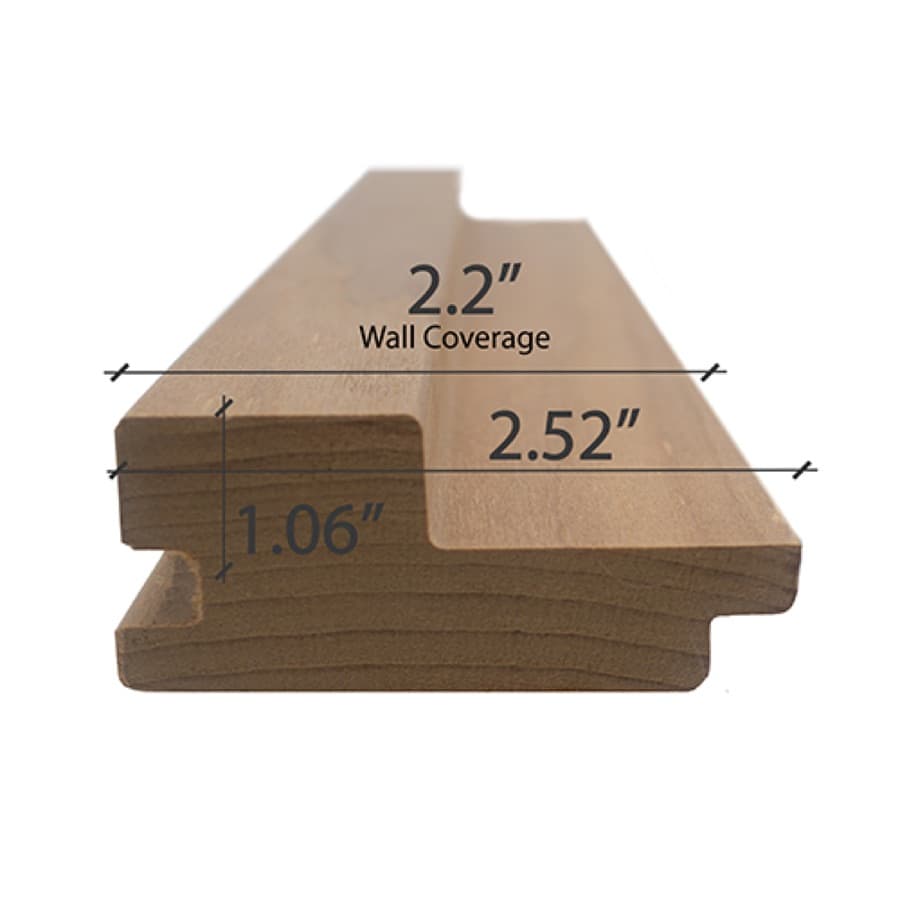 ProSaunas Thermo-Aspen Grace™ 2X3 T&G Wall Cladding sauna wood