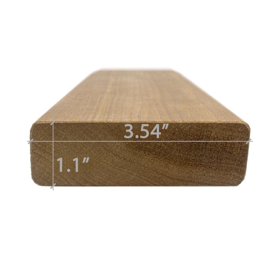 ProSaunas Thermo-Aspen 2X4 S4SEE SHP Bench, Backrest & Skirting sauna wood