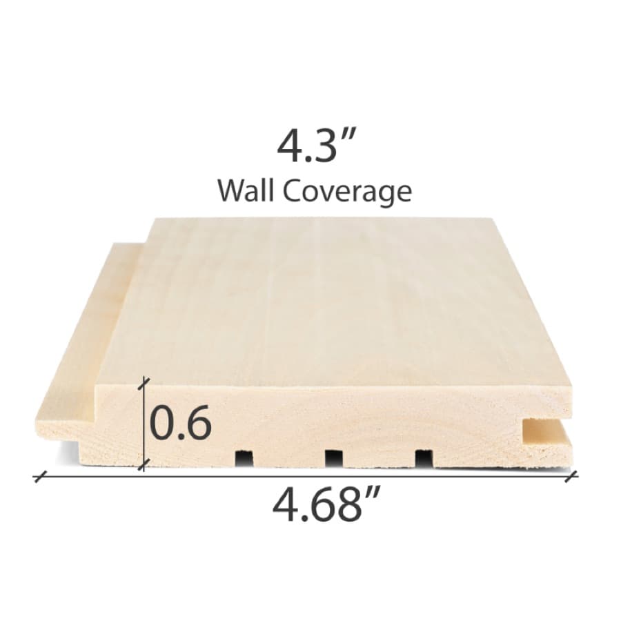 ProSaunas Aspen 1X5 T&G STS4 Wall Cladding sauna wood