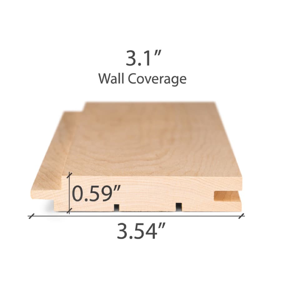 ProSaunas Alder 1X4 T&G STS4 Wall Cladding sauna wood